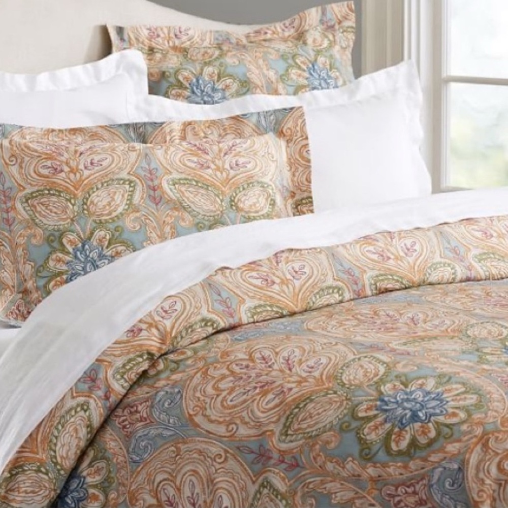 Pottery‎ Barn Catrina Duvet Cover Sz Queen